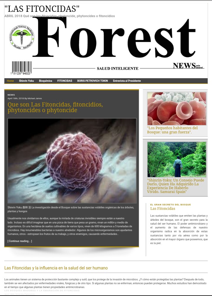 Forest News-Noticias Baños de Bosque-Shinrin Yoku